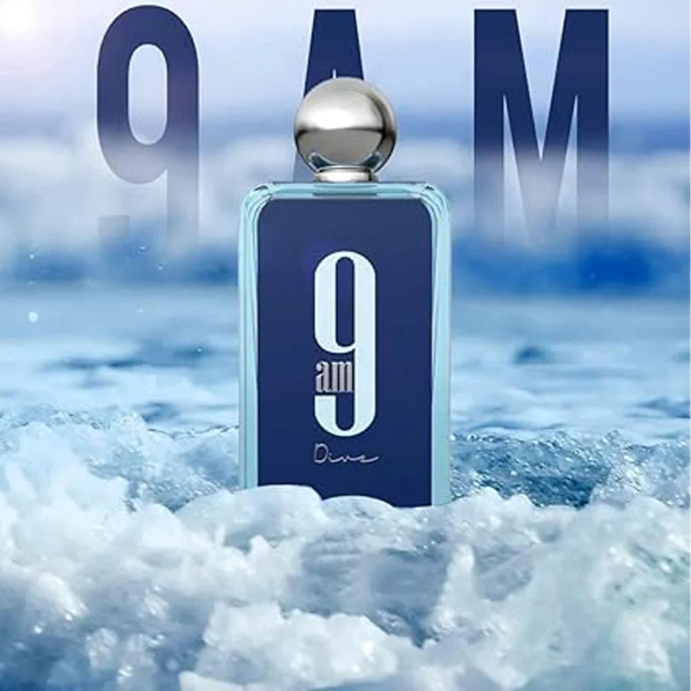 Nfnan 9AM Men's Eau De Parfum Spray 3.4 Oz Durable Perfume Long-Lasting Fragrance For Men Perfect Holiday Gift for Him/Her