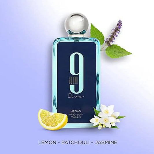 Nfnan 9AM Men's Eau De Parfum Spray 3.4 Oz Durable Perfume Long-Lasting Fragrance For Men Perfect Holiday Gift for Him/Her