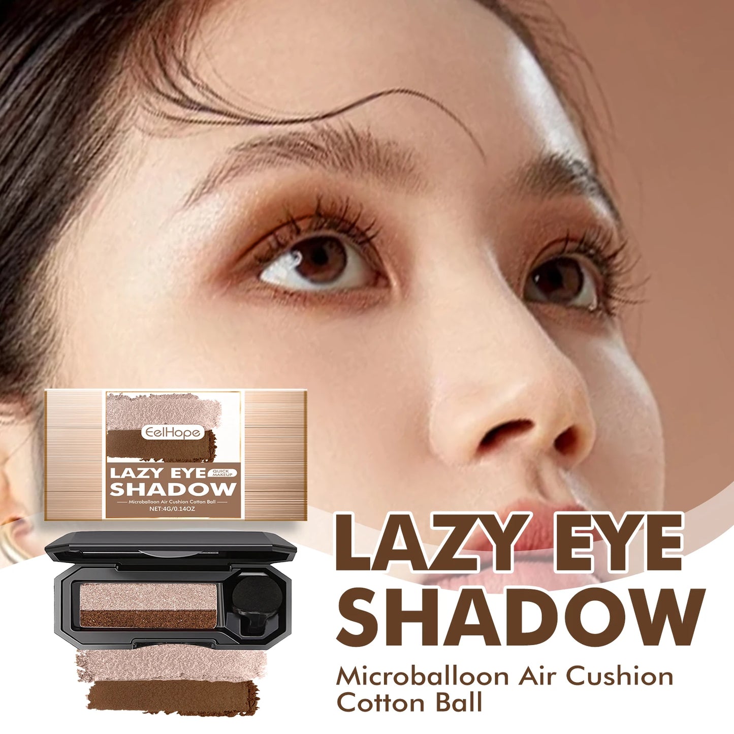 Women's Natural Color Pearlescent Matt Novice Makeup Sequins Eye Shadow Long Lasting for Eye Makeup Perfect Dual Color Eyeshadow