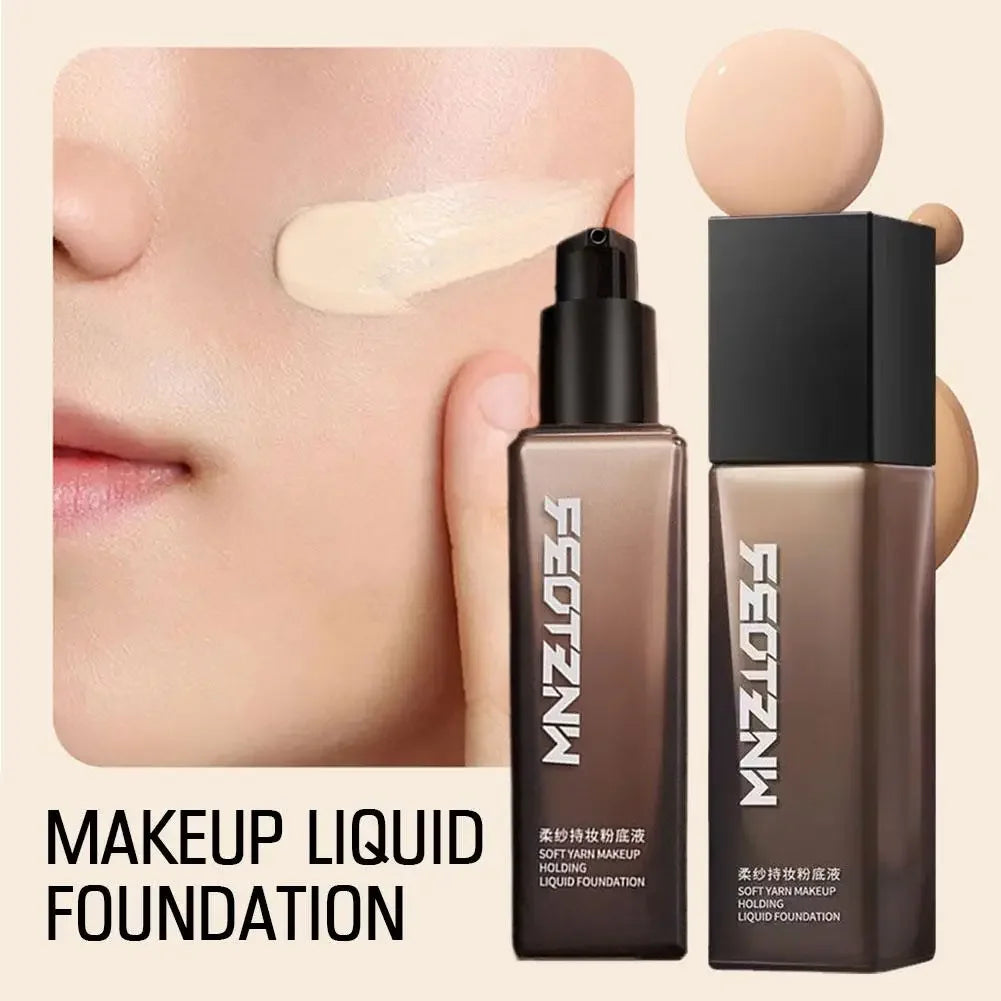 New Feotznw Soft Yarn Makeup Holding Liquid Foundation Matte Concealer Waterproof Moisturizing Air Cushion Facial Cosmetics