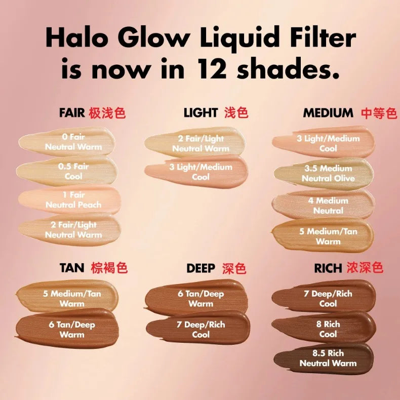 Halo Glow Elf Makeup Liquid Filter Highlighter Base Brightening Makeup Primer  Concealer Hydration  Rare Beauty Cosmetics