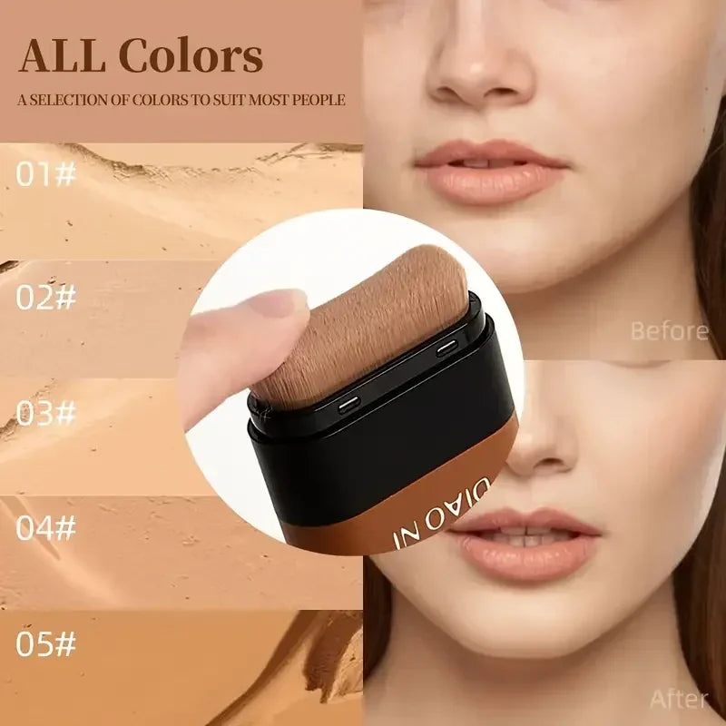 Eraser Foundation Stick,Velvet Moist Light Concealer Liquid Foundation Long-lasting Flawless Makeup Face Beauty Makeup Cosmetics