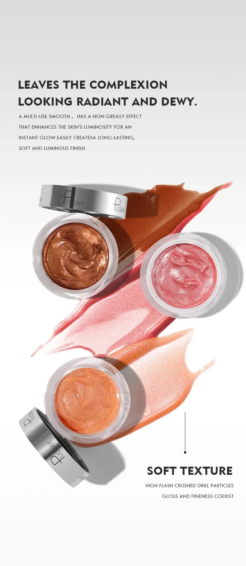 10 Colors Liquid Blush Soft Easy to Apply Liquid Cream Blush Lightweight Long-lasting Brightens Liquid Blusher Makeup.