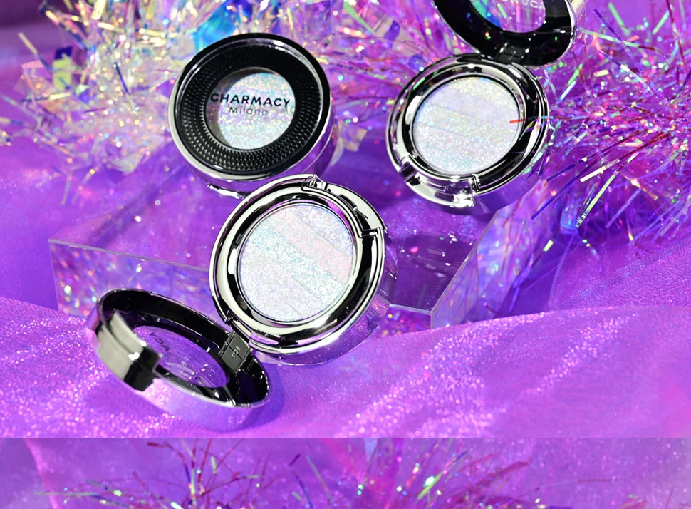 CHARMACY Rainbow Duochrome Highligter New 5 Colors Shimmer Multichrome Long-lasting Eye Shadow Cosmetic Makeup for Women