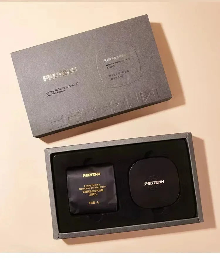 New Feotznw Soft Yarn Makeup Holding Liquid Foundation Matte Concealer Waterproof Moisturizing Air Cushion Facial Cosmetics