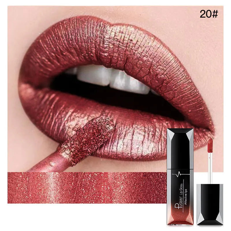 21-Color Beauty Lip Gloss Matte Mist Lip Glaze Waterproof Long lasting Cosmetics Lip Tint Paste Not-fade Liquid Lipstick.