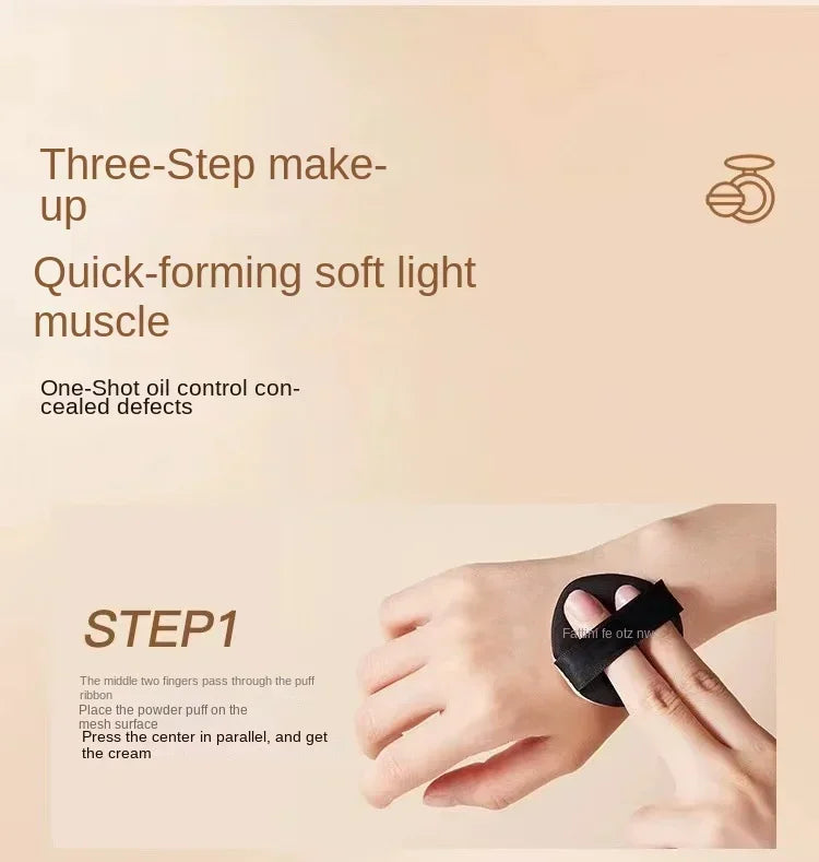 New Feotznw Soft Yarn Makeup Holding Liquid Foundation Matte Concealer Waterproof Moisturizing Air Cushion Facial Cosmetics