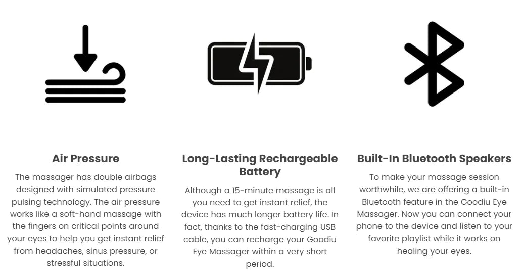 SALE_Smart Eye Massager for Migraines with Bluetooth Music, Eye Care Device, Smart Eye Mask, Eye Relax, Gifts for Mom/Women/Men