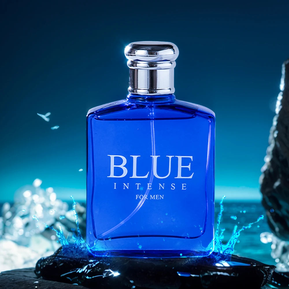 BLUE CHARM Eau de Parfum Spray 3.4 Ounce / 100 Ml  Multi-Layered Fragrance Aromatic Fragrance for Men Men's EDP Perfumes Fruit