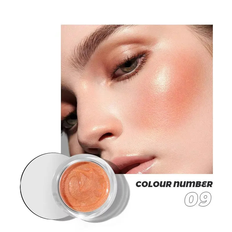 10 Colors Liquid Blush Soft Easy to Apply Liquid Cream Blush Lightweight Long-lasting Brightens Liquid Blusher Makeup.