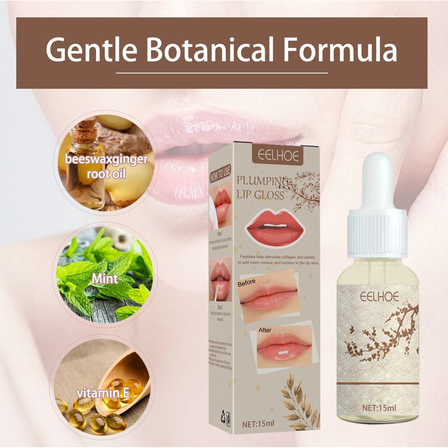 Lip Care Oil Plump Essence Oil Weaken The Fine Lines On The Lips Prevent Lip Peeling & Moisturize Nourish Lip Care Products