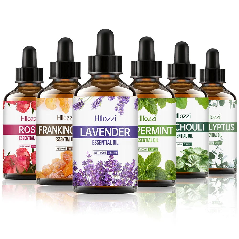 100ml Pure Natural Essential Oils For Diffuser Candle Making Lavender Jasmine Vanilla Eucalyptus Aroma Essential Oil