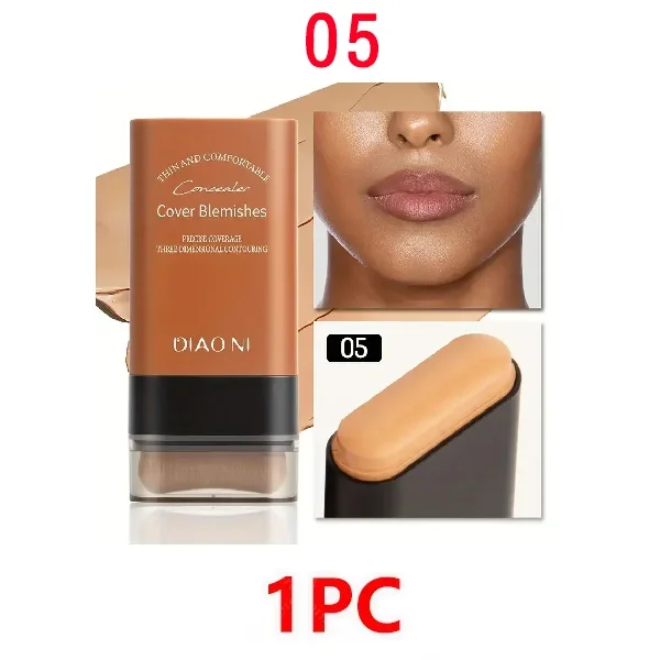 Eraser Foundation Stick,Velvet Moist Light Concealer Liquid Foundation Long-lasting Flawless Makeup Face Beauty Makeup Cosmetics