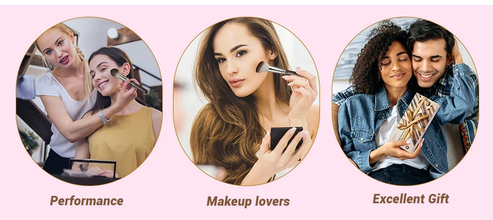 Jessup Makeup Brushes set 15pcs Brown Make up Brushes Vegan Foundation Blender Concealer Powder Eyeshadow Highlighter Brush,T498