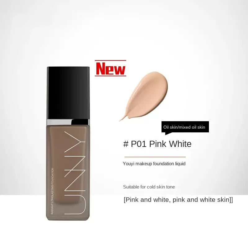 UNNY Foundation Korean Makeup  Face Base Concealer  Waterproof Brighten Illuminator Whitening Long Lasting  BB Cream Cosmetics