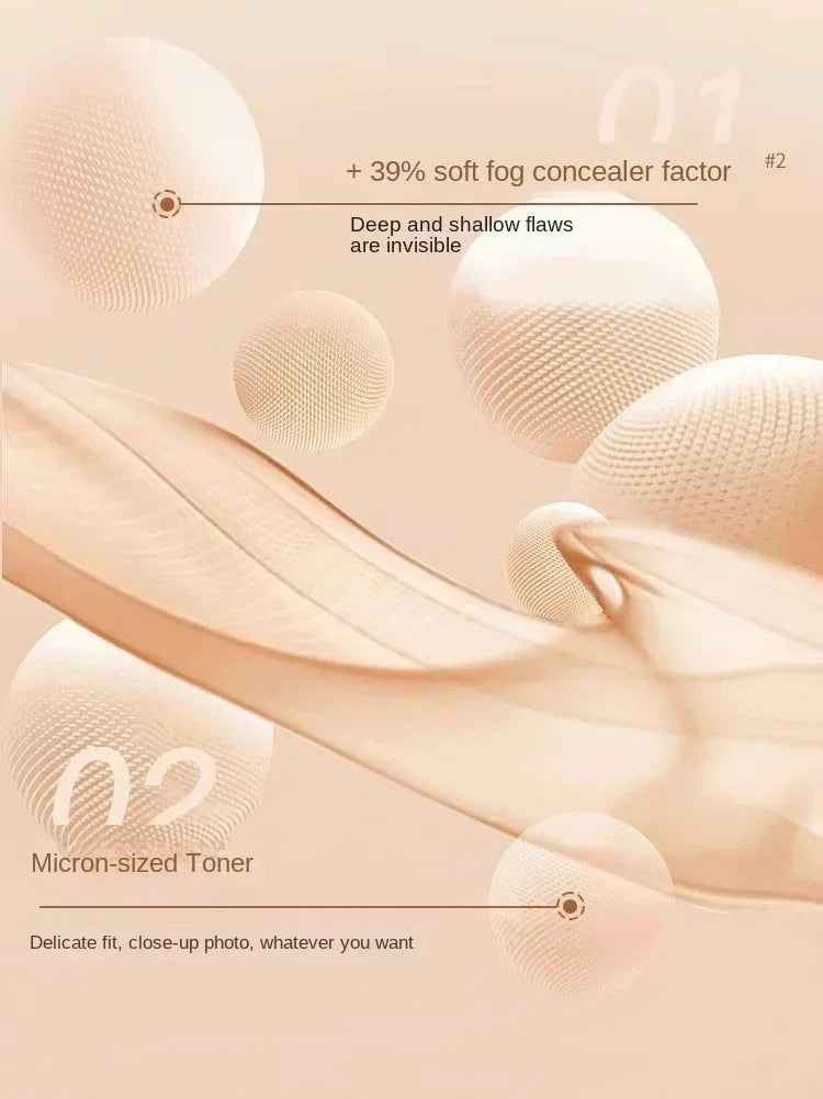 New Feotznw Soft Yarn Makeup Holding Liquid Foundation Matte Concealer Waterproof Moisturizing Air Cushion Facial Cosmetics