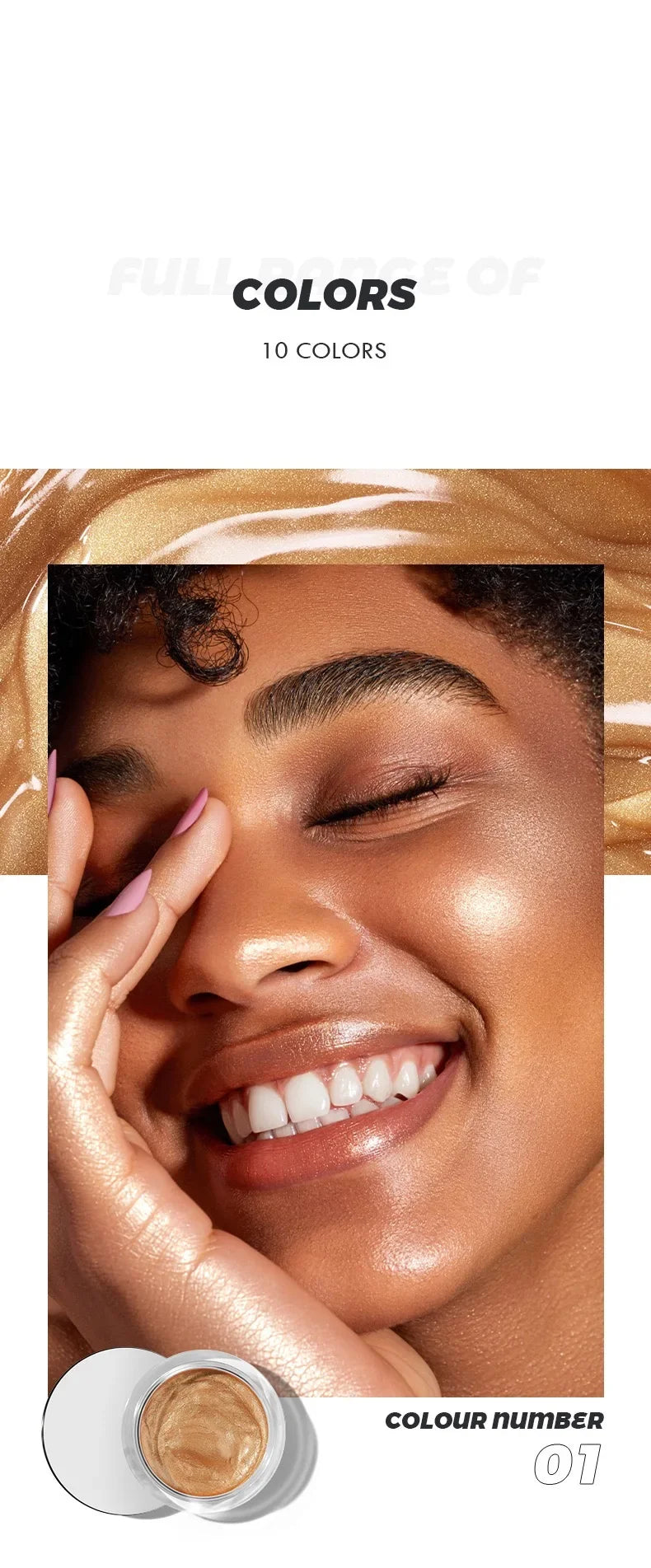 10 Colors Liquid Blush Soft Easy to Apply Liquid Cream Blush Lightweight Long-lasting Brightens Liquid Blusher Makeup.