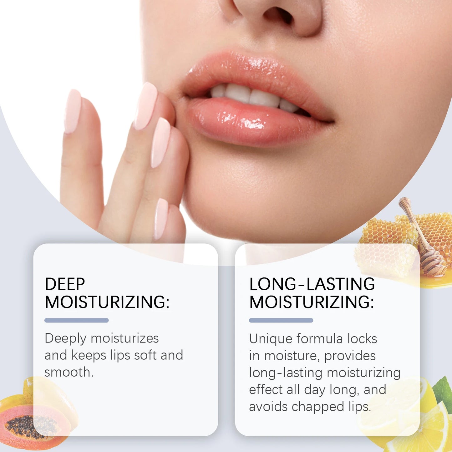 OUHOE Lip Balm - Long - term Hydration, Anti - dryness, Lighten Lip Color, Easy to Apply, Exfoliate Gently