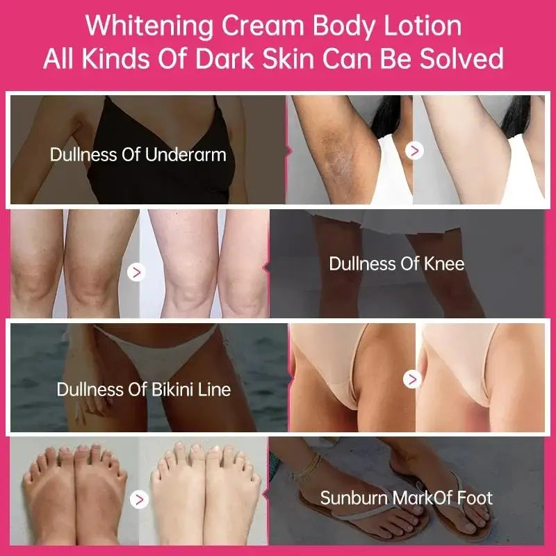 Collagen Milk Bleaching Face Body Cream Whitening Skin Moisturizing Lotion Lightening Care