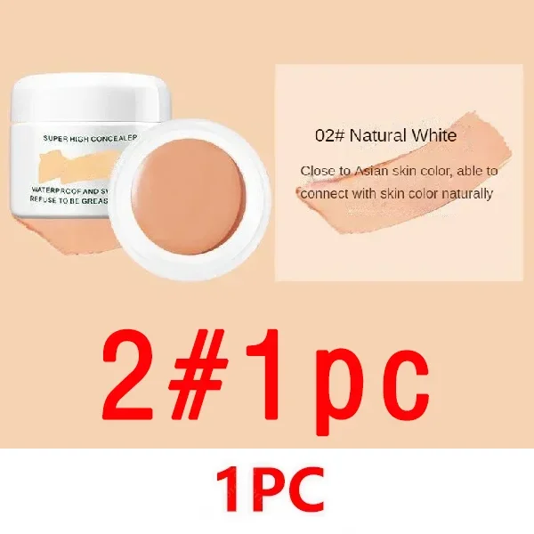 Waterproof Full Coverage Concealer for Tattoos Scars Acne Marks Dark Circles Natural Finish Foundation for All Skin Tones