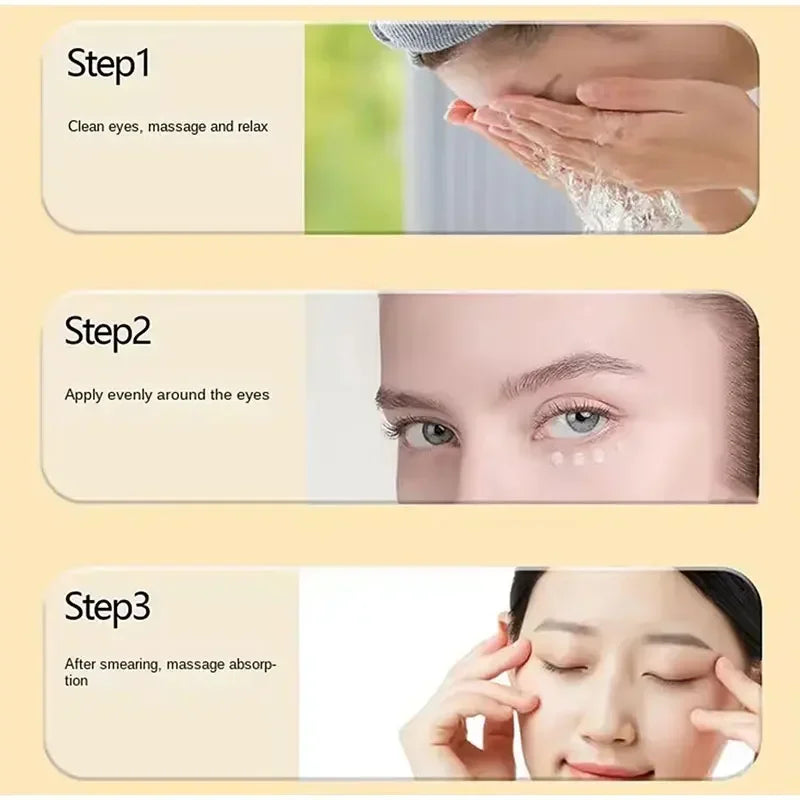 Cëlyn 3 Minutes Instant Firm Eye Cream Wrinkle Removal Lifting Tighten Remove Eye Bags Dark Circles Moisturize Peptide Eye Cream