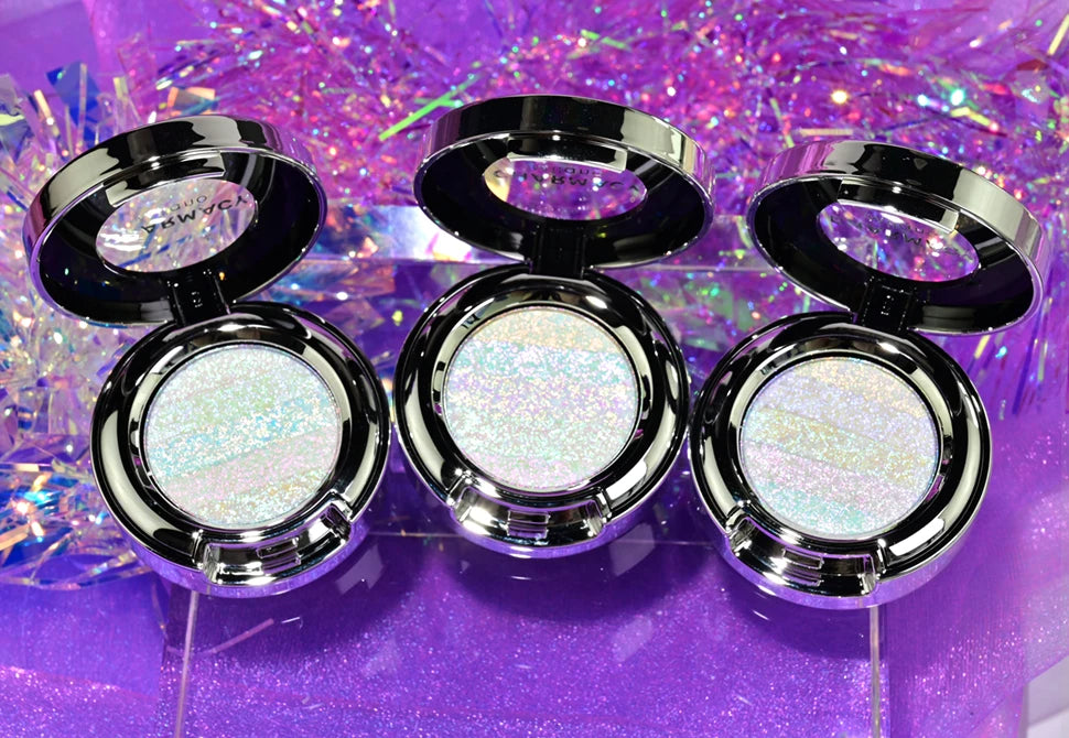 CHARMACY Rainbow Duochrome Highligter New 5 Colors Shimmer Multichrome Long-lasting Eye Shadow Cosmetic Makeup for Women