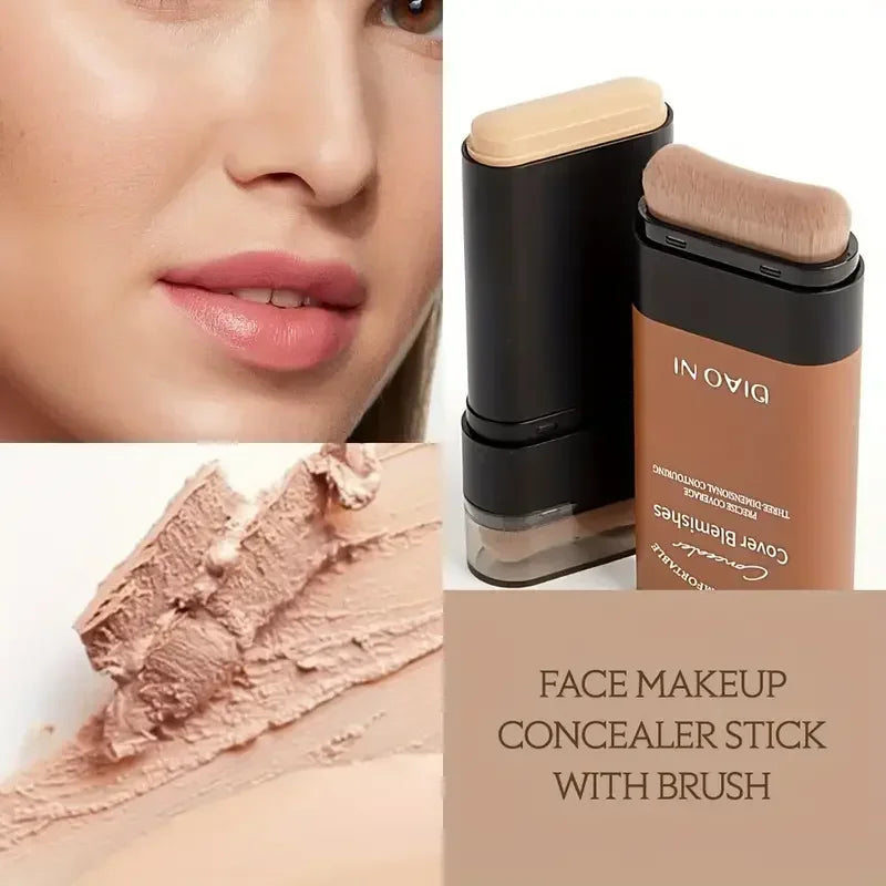 Eraser Foundation Stick,Velvet Moist Light Concealer Liquid Foundation Long-lasting Flawless Makeup Face Beauty Makeup Cosmetics