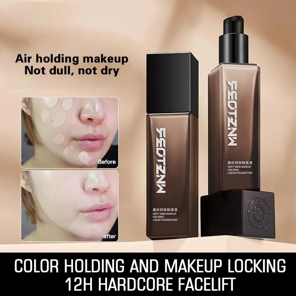 New Feotznw Soft Yarn Makeup Holding Liquid Foundation Matte Concealer Waterproof Moisturizing Air Cushion Facial Cosmetics