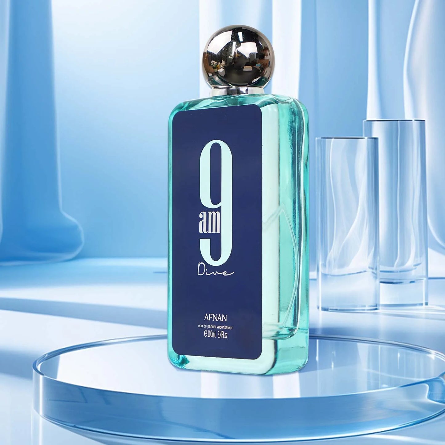 Nfnan 9AM Men's Eau De Parfum Spray 3.4 Oz Durable Perfume Long-Lasting Fragrance For Men Perfect Holiday Gift for Him/Her