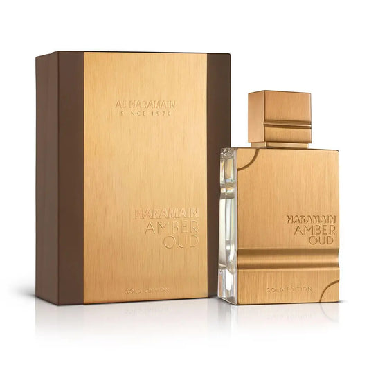 Al Haramain Gold EDP 2.0oz Cologne Amber Scent for Men With Women Luxury Long-Lasting Fragrance, Ideal Xmas & Anniversary Gifts
