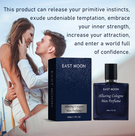 East Moon 50ml Men Cologne Perfume Lasting Charming Gentleman Body Fresh Fragrance Dating Atmosphere Flirting Pheromone Perfume