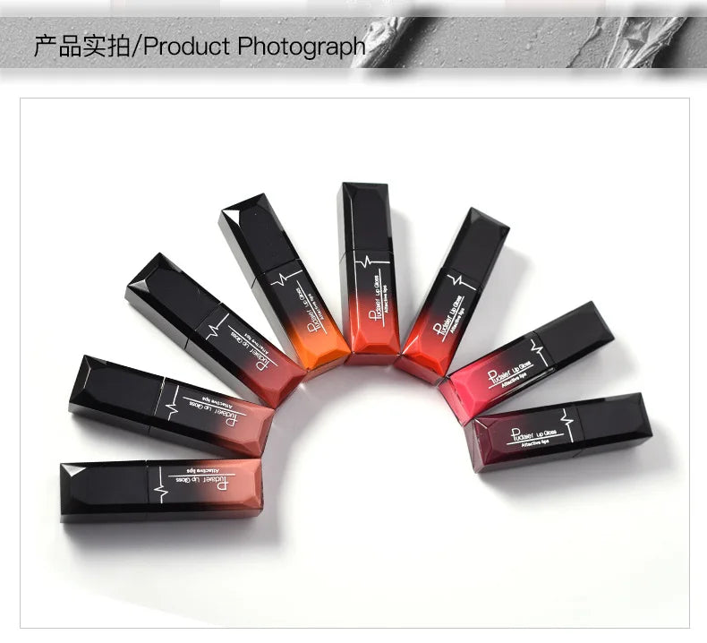 21-Color Beauty Lip Gloss Matte Mist Lip Glaze Waterproof Long lasting Cosmetics Lip Tint Paste Not-fade Liquid Lipstick.