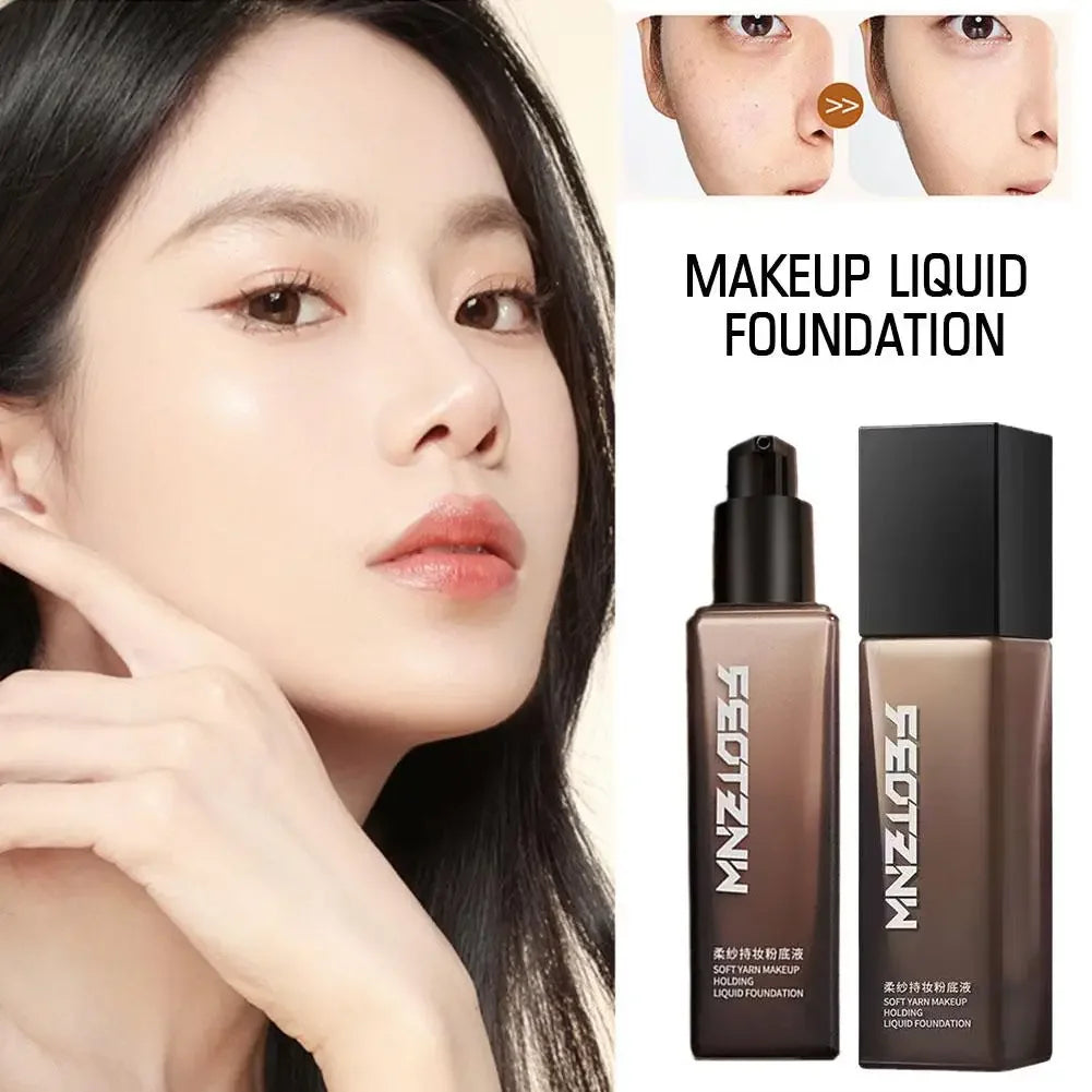 New Feotznw Soft Yarn Makeup Holding Liquid Foundation Matte Concealer Waterproof Moisturizing Air Cushion Facial Cosmetics