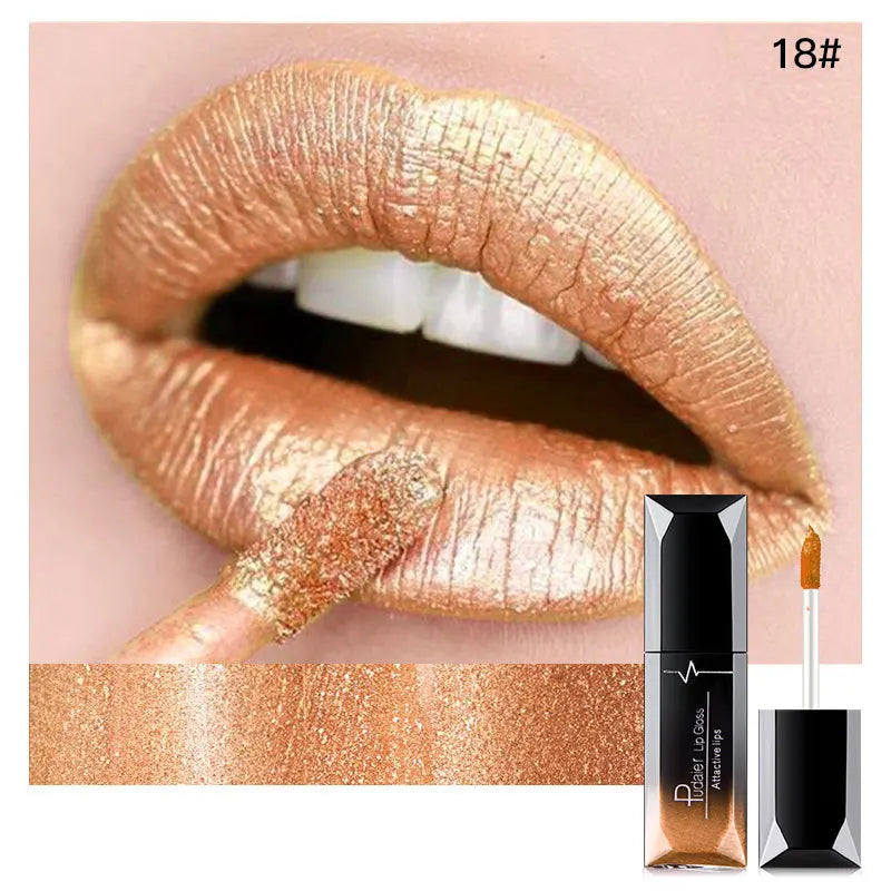 21-Color Beauty Lip Gloss Matte Mist Lip Glaze Waterproof Long lasting Cosmetics Lip Tint Paste Not-fade Liquid Lipstick.