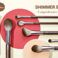 Jessup Makeup Brushes set 15pcs Brown Make up Brushes Vegan Foundation Blender Concealer Powder Eyeshadow Highlighter Brush,T498