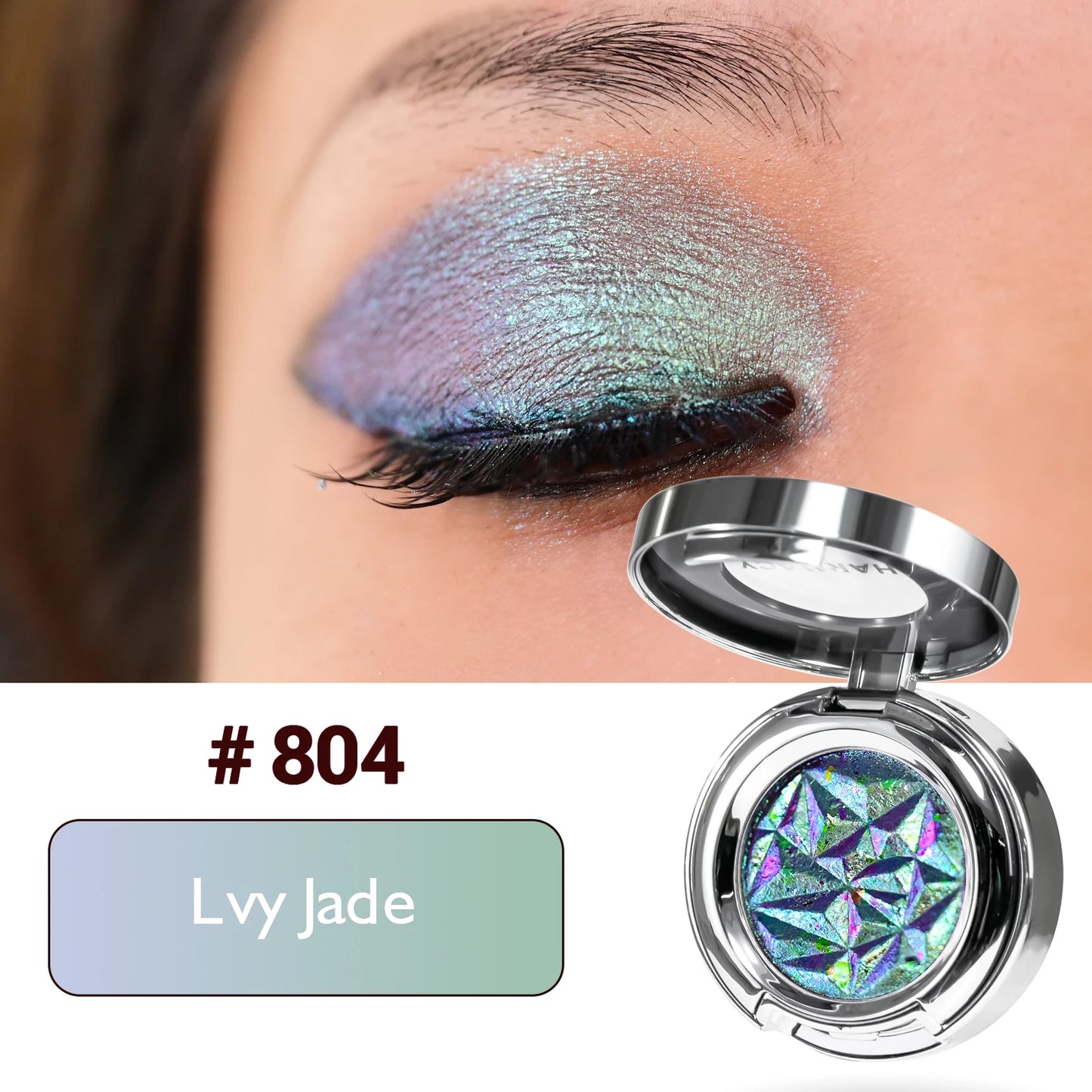 CHARMACY New 10 Multichrome Single Eye Shadow High Pigment Long Lasting Duo Chrome Eyeshadow Glitter Makeup For Eyes