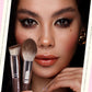 Jessup Makeup Brushes set 15pcs Brown Make up Brushes Vegan Foundation Blender Concealer Powder Eyeshadow Highlighter Brush,T498