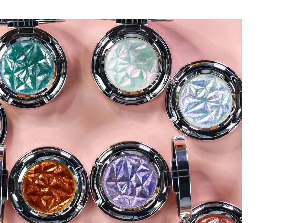 CHARMACY New 10 Multichrome Single Eye Shadow High Pigment Long Lasting Duo Chrome Eyeshadow Glitter Makeup For Eyes