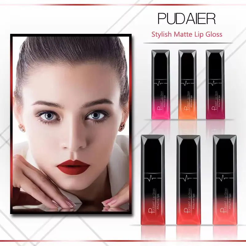 21-Color Beauty Lip Gloss Matte Mist Lip Glaze Waterproof Long lasting Cosmetics Lip Tint Paste Not-fade Liquid Lipstick.