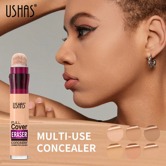 12 colors sponge head liquid foundation, long-lasting moisturizing liquid concealer, non-stripping waterproof concealer