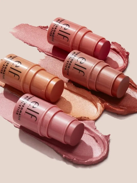 elf Three in One Multi-purpose Stick Lipstick Blusher Stick Eye Shadow Cream Lip and Cheek Makeup Stick Pretty Beauty Cosmetics