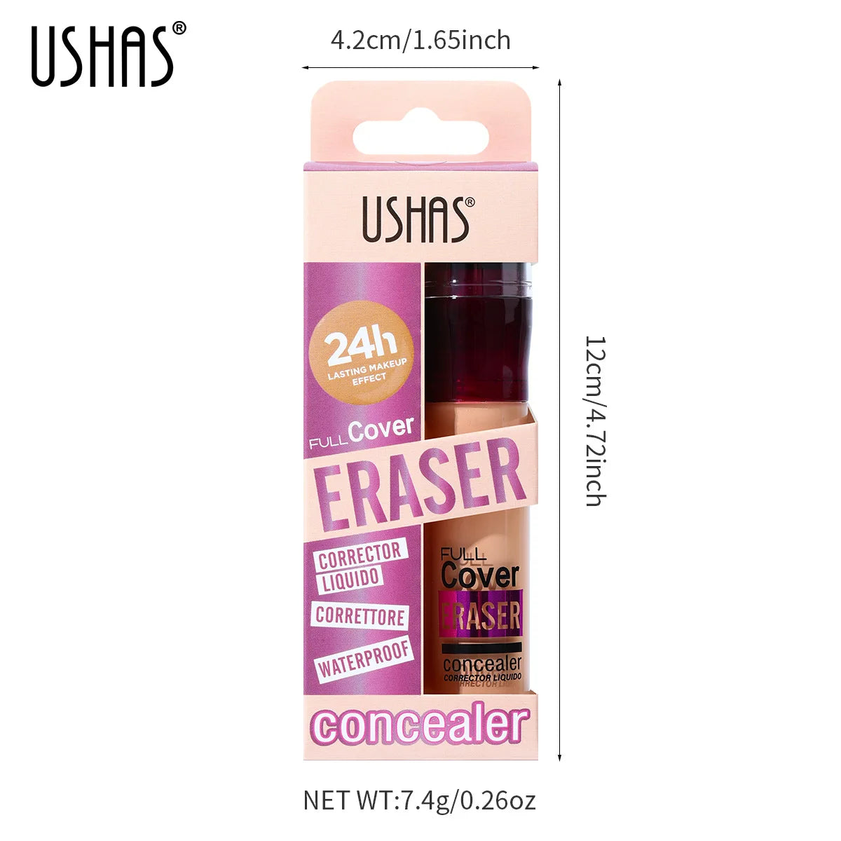 12 colors sponge head liquid foundation, long-lasting moisturizing liquid concealer, non-stripping waterproof concealer