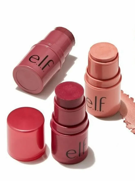 elf Three in One Multi-purpose Stick Lipstick Blusher Stick Eye Shadow Cream Lip and Cheek Makeup Stick Pretty Beauty Cosmetics