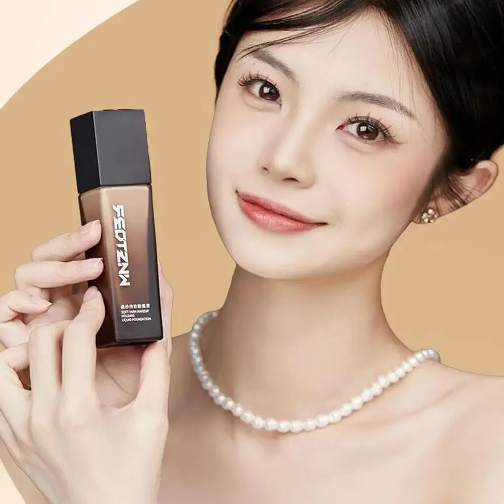 New Feotznw Soft Yarn Makeup Holding Liquid Foundation Matte Concealer Waterproof Moisturizing Air Cushion Facial Cosmetics